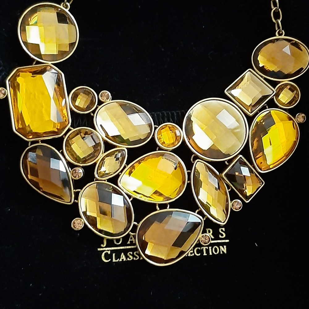 Joan Rivers amber stone costum Jewelry